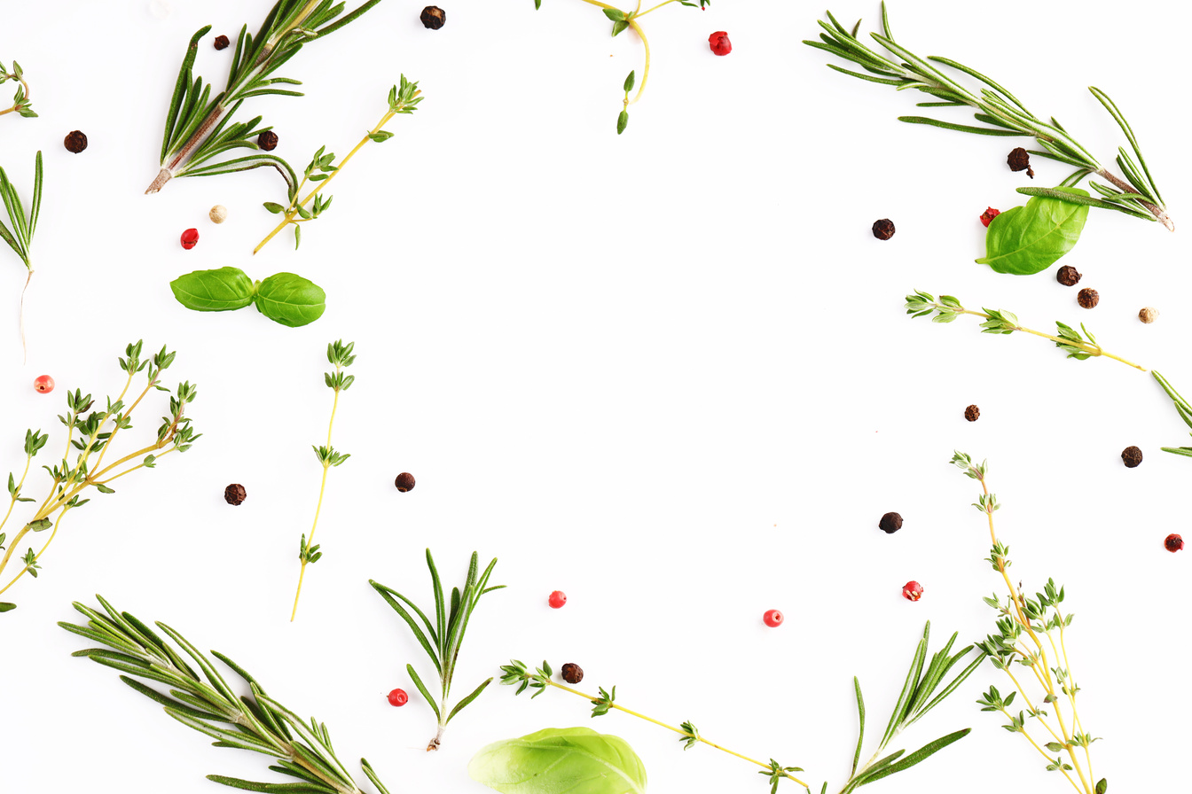 Food Background Herbs Spices Vegetables