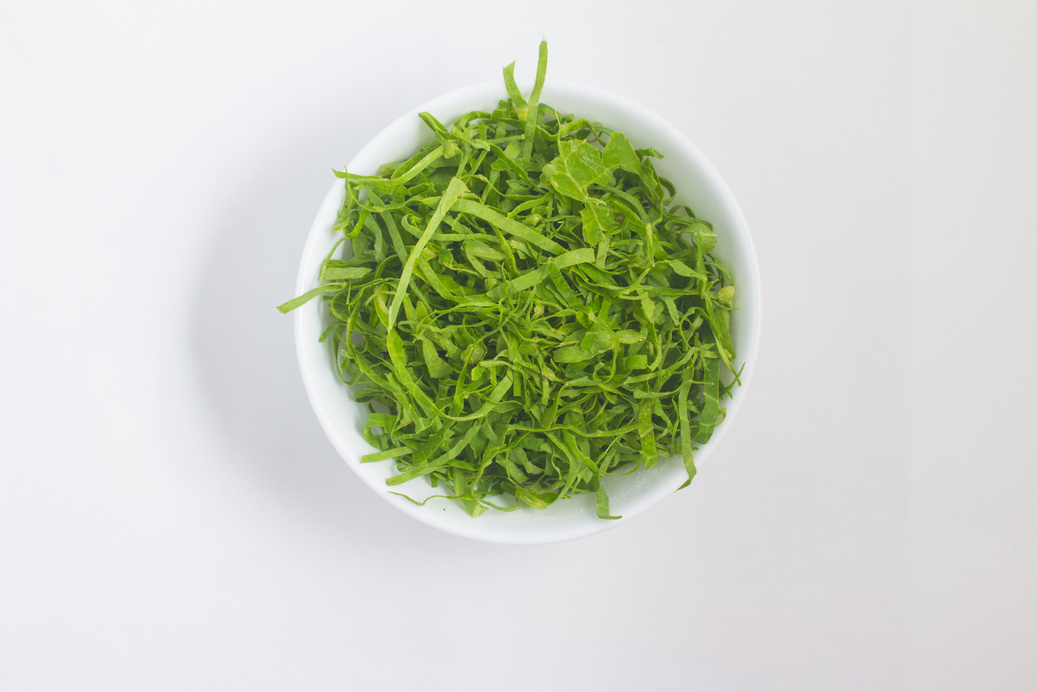 Sliced Cabbage. Couve Mineira